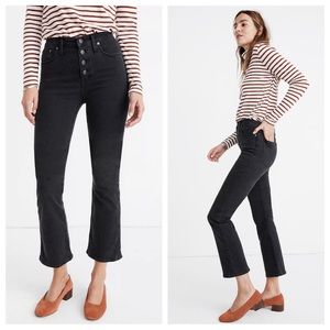 Madewell Cali Demi Boot in Bellspring Wash: Button-Front Edition Size 27